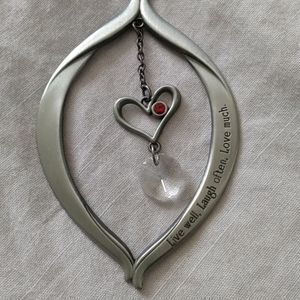 GANZ Ornament 'Live We'll, Laugh often, Love Much.' made of Zinc